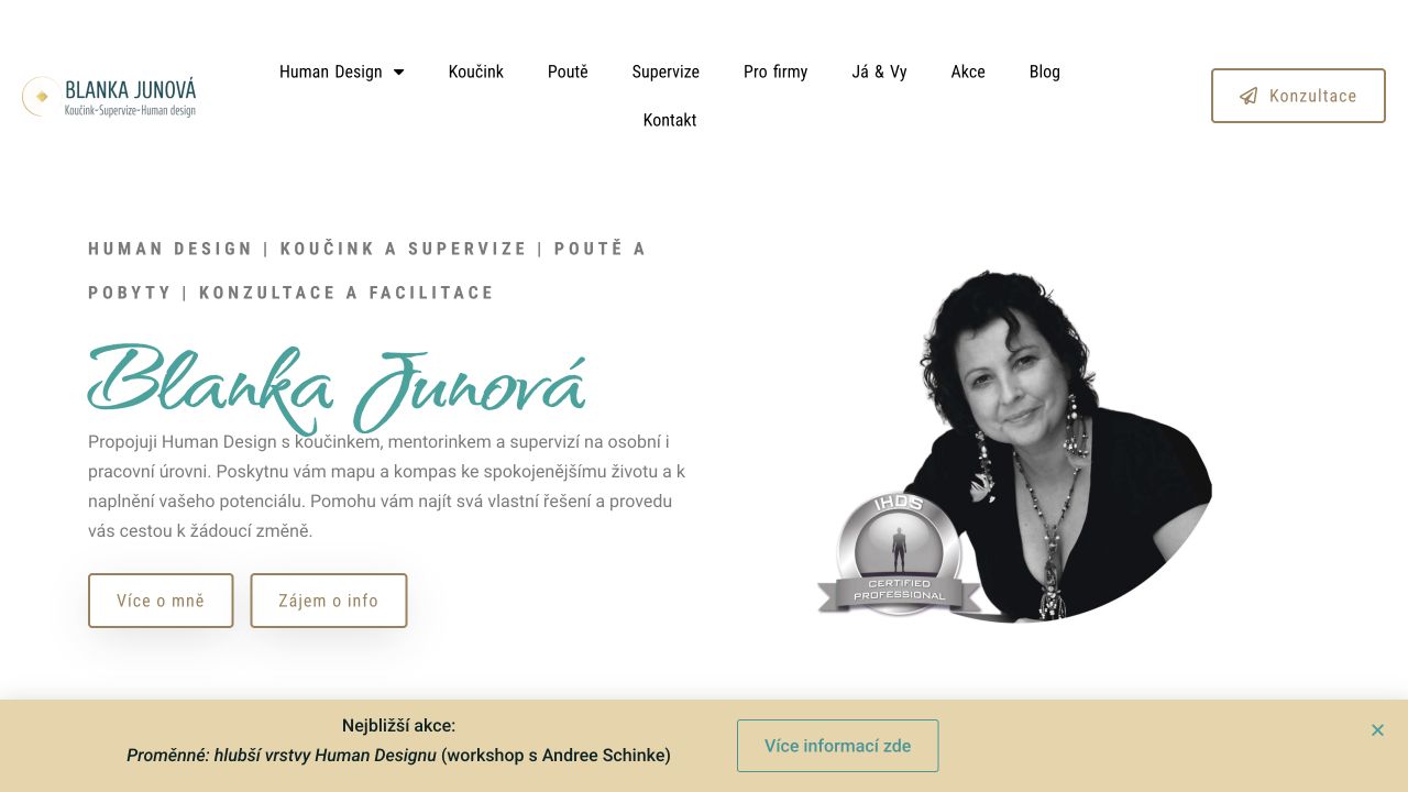 Blanka Junova website